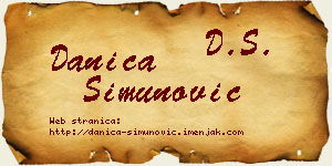 Danica Simunović vizit kartica